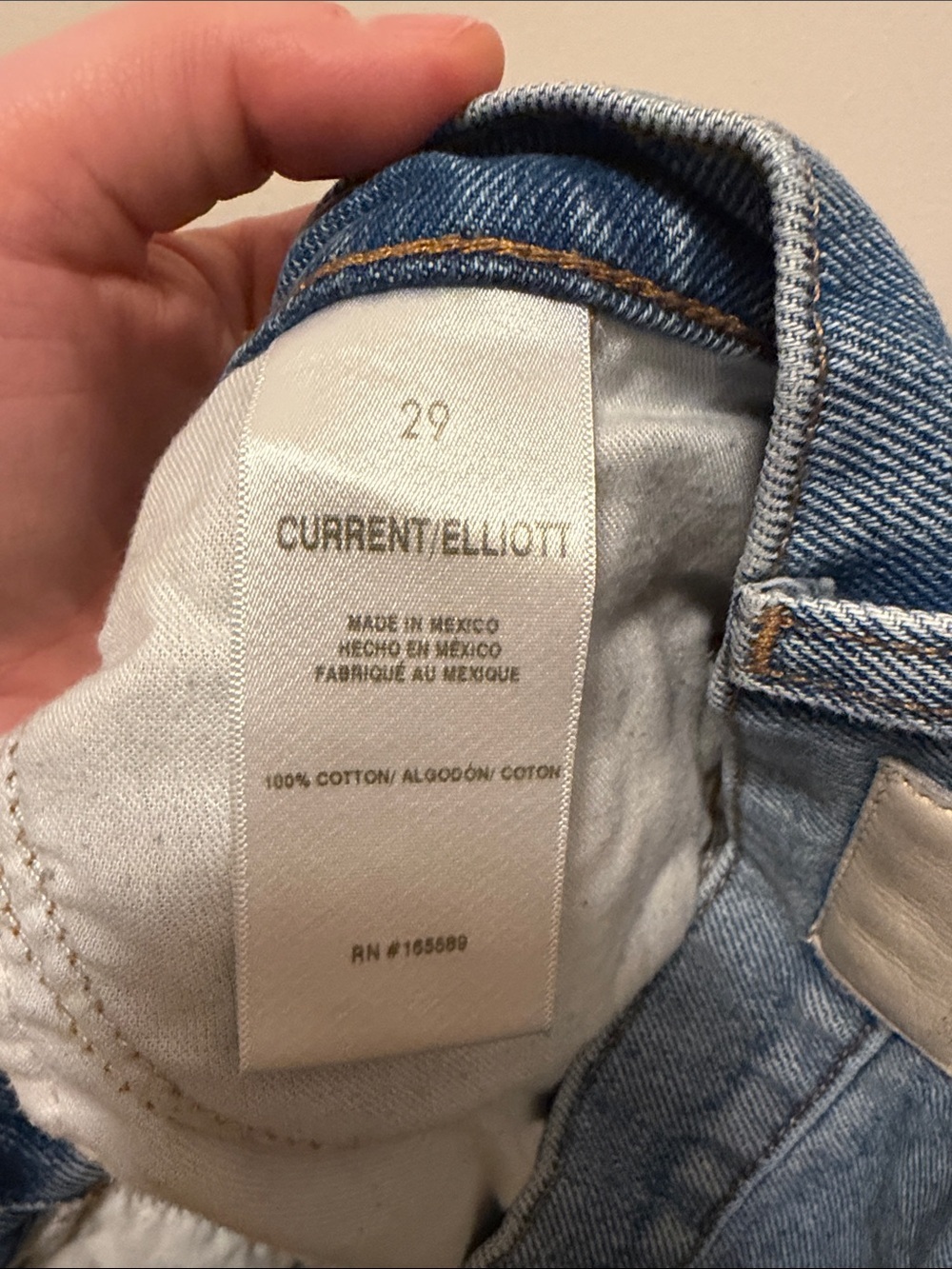 Current/Elliott The Boyfriend Distressed High-rise Jeans in Cloudburst - Picture 6 of 7